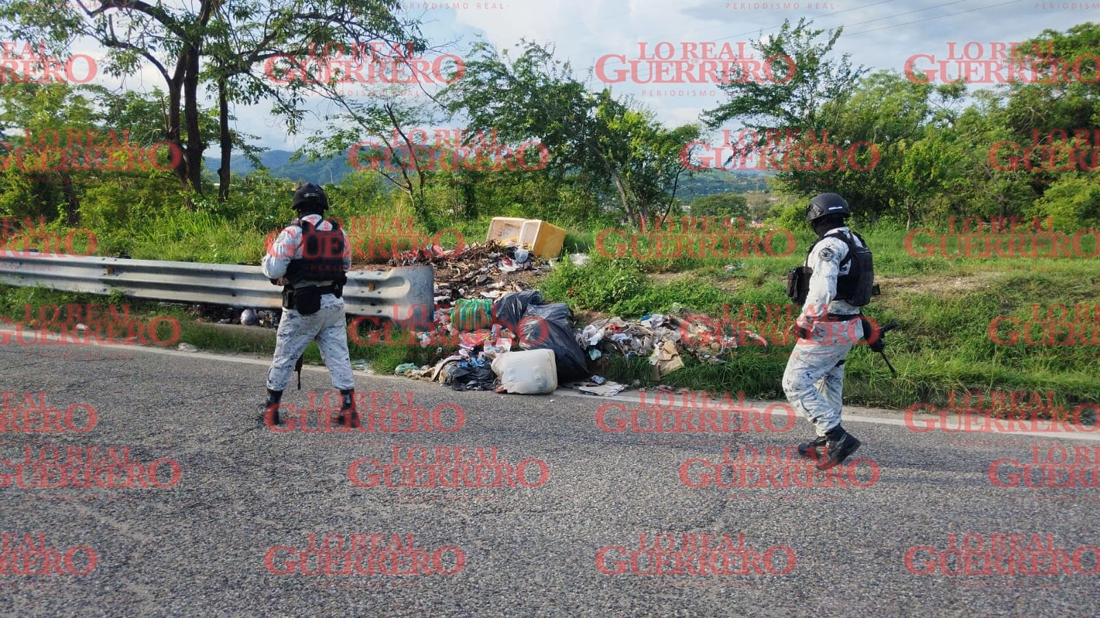 Hallan restos humanos a orilla de la carretera, con dirección a Real Hacienda, en Acapulco