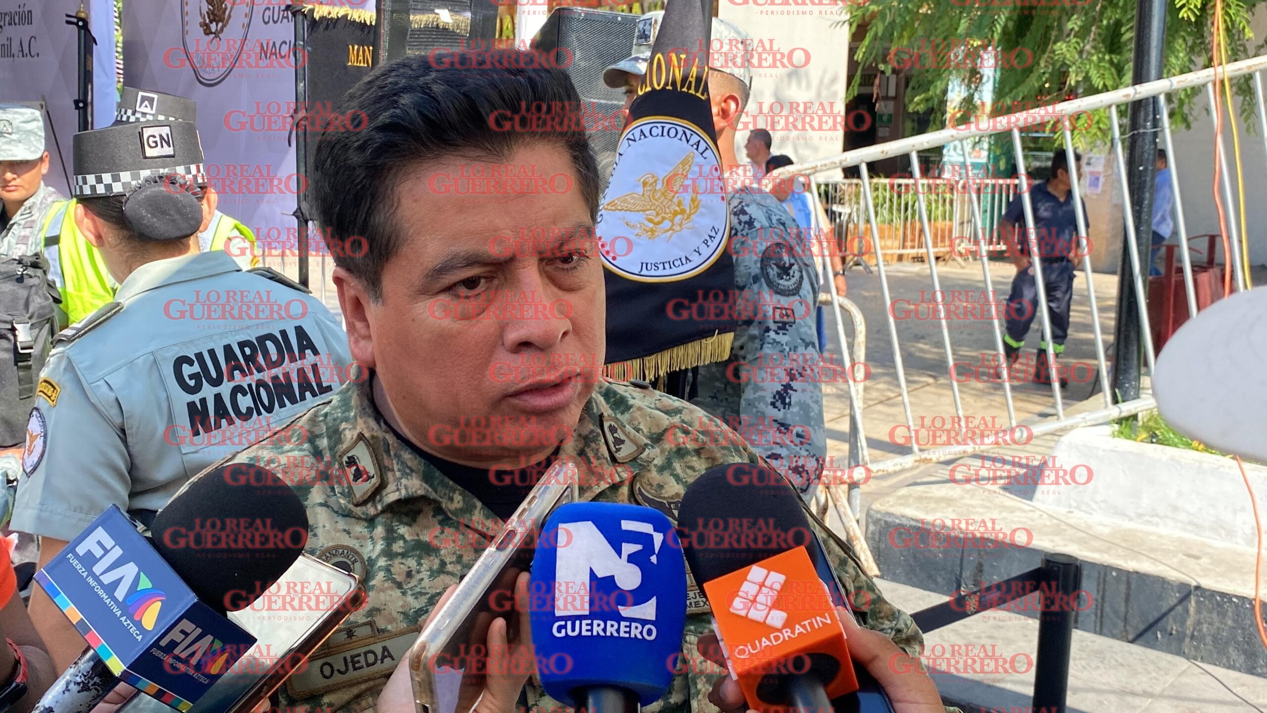 Propondrá mando del Ejército vigilancia obligatoria para urbanos de Acapulco  *Algunos choferes se niegan a esperar la presencia de elementos de la Guardia Nacional encargados de resguardar el transporte pesado en la ciudad, asegura la autoridad ante el reciente ataque.