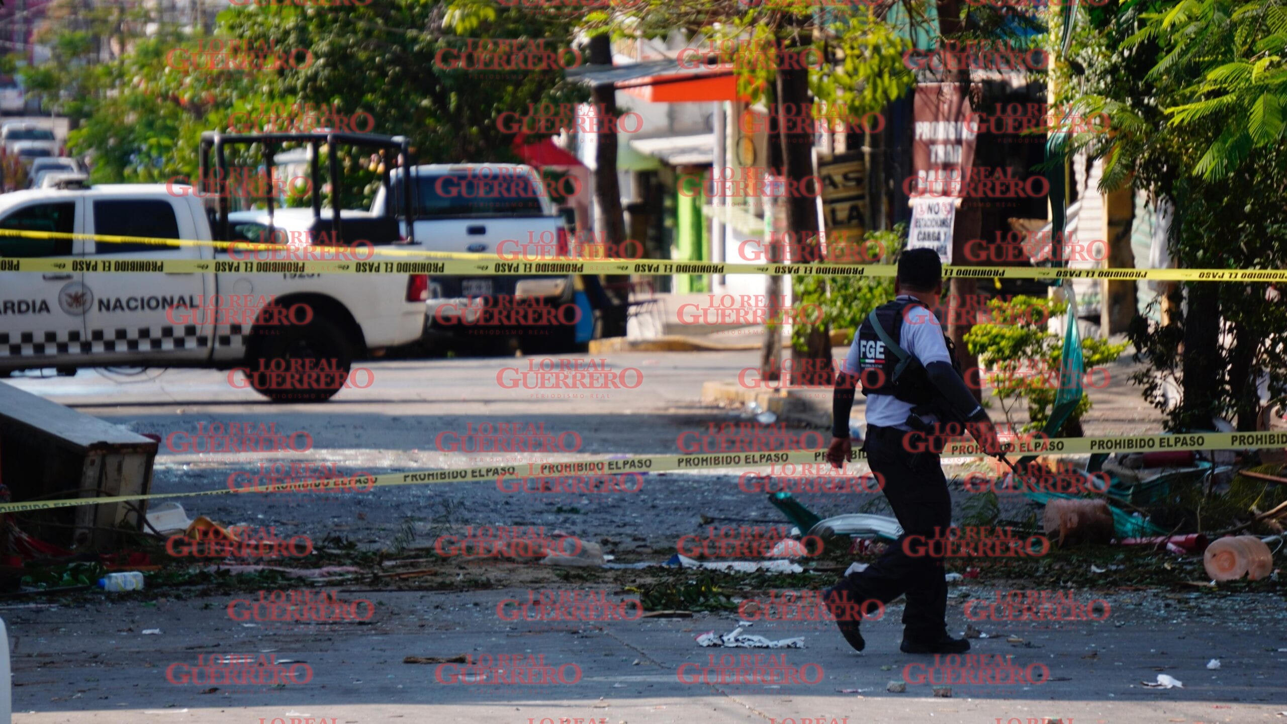 Investiga la FGE explosión en la Progreso  *La circulación de vehículos continuaba interrumpida hasta la mañana de este jueves para facilitar las diligencias.