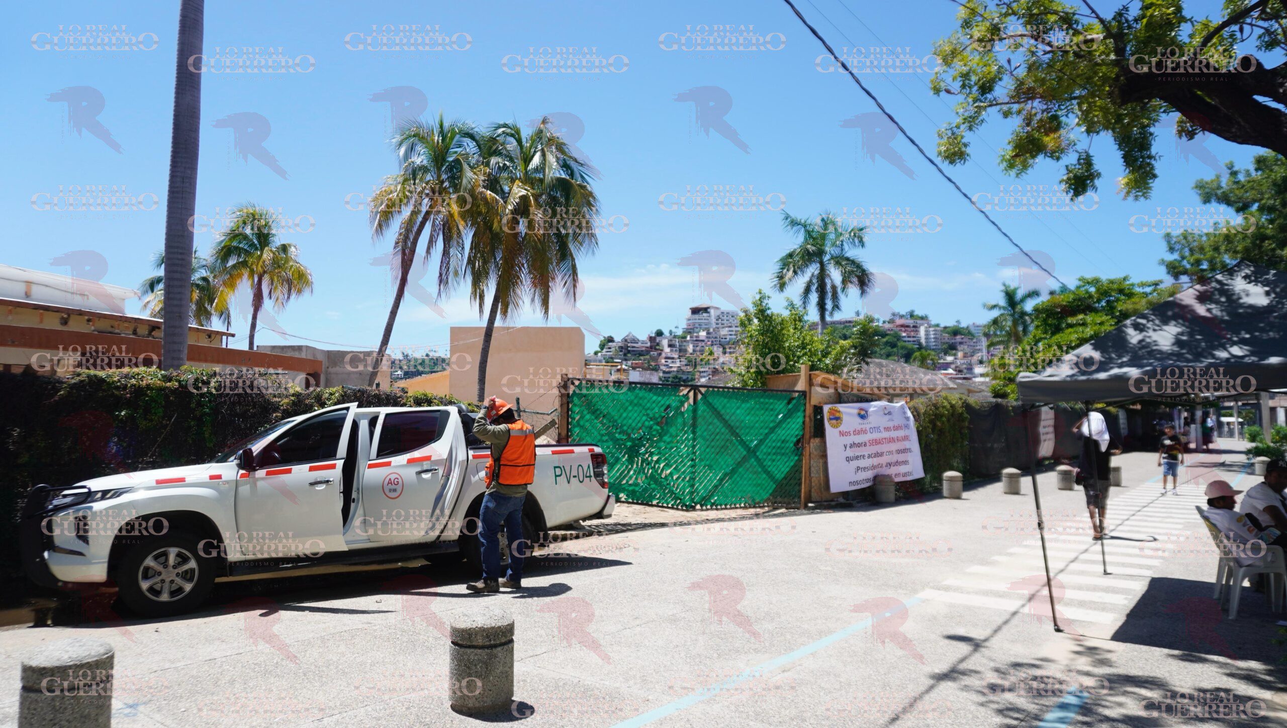 Van tres días de protesta en el “Jardín del Puerto”