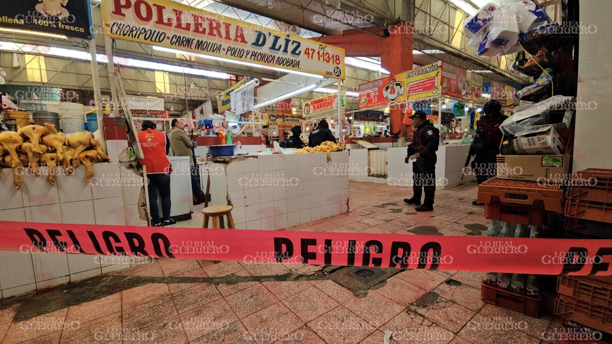 Asesinan a dueño de pollería tras un ataque armado en el mercado BRLM de Chilpancingo