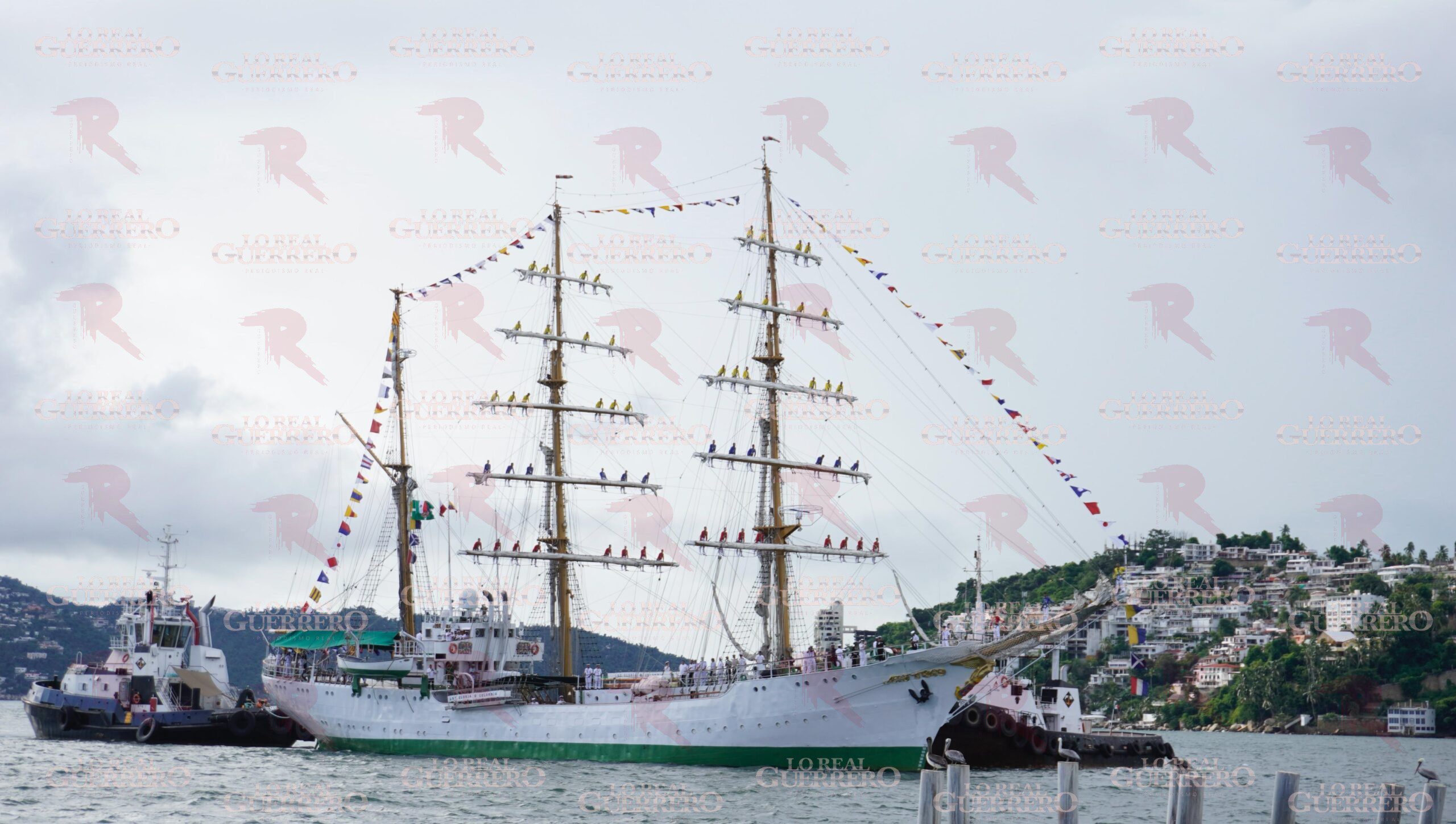 Buque colombiano llega a Acapulco