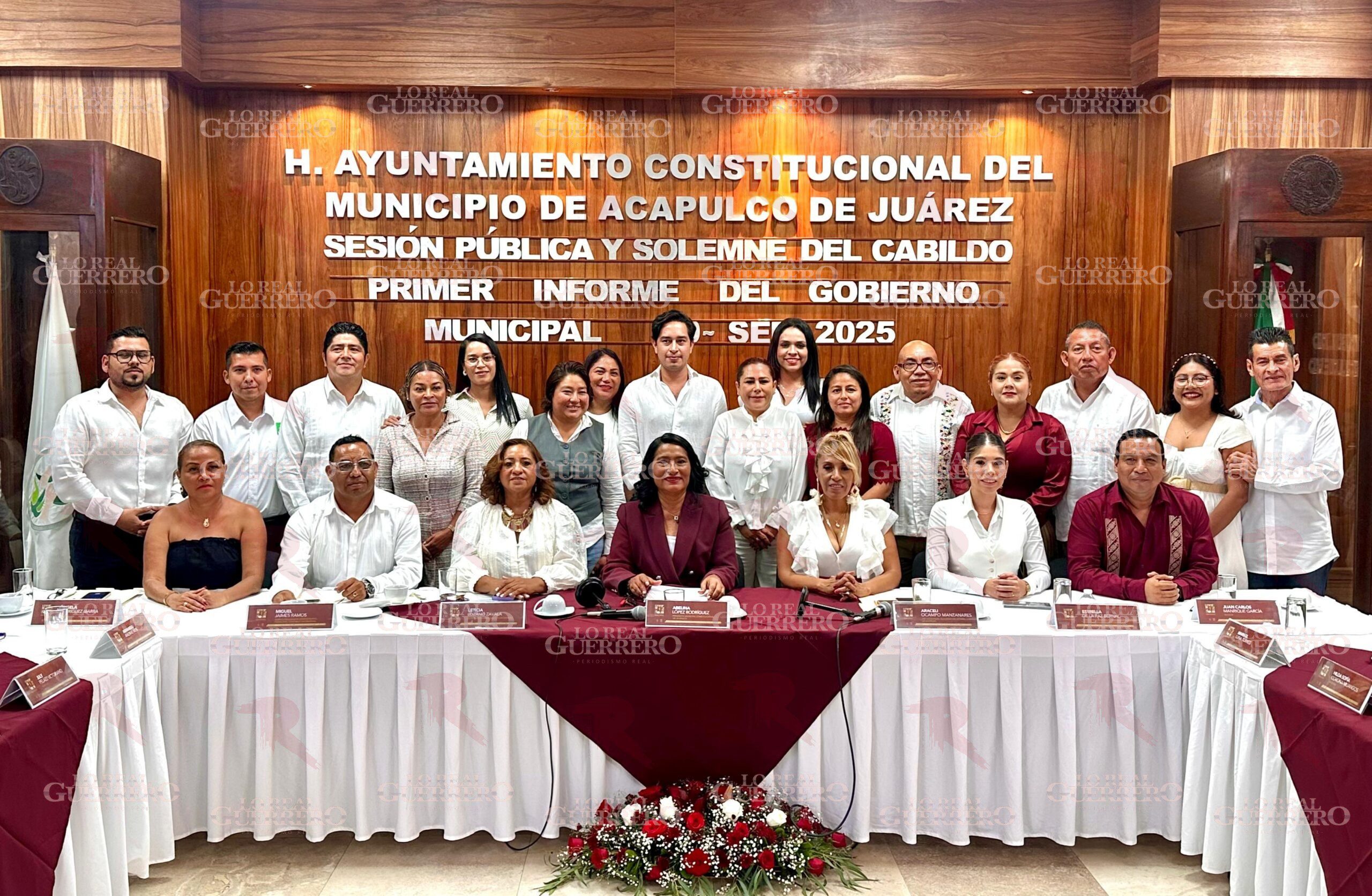 Presidenta Municipal de Acapulco presenta su Primer Informe ante el Cabildo