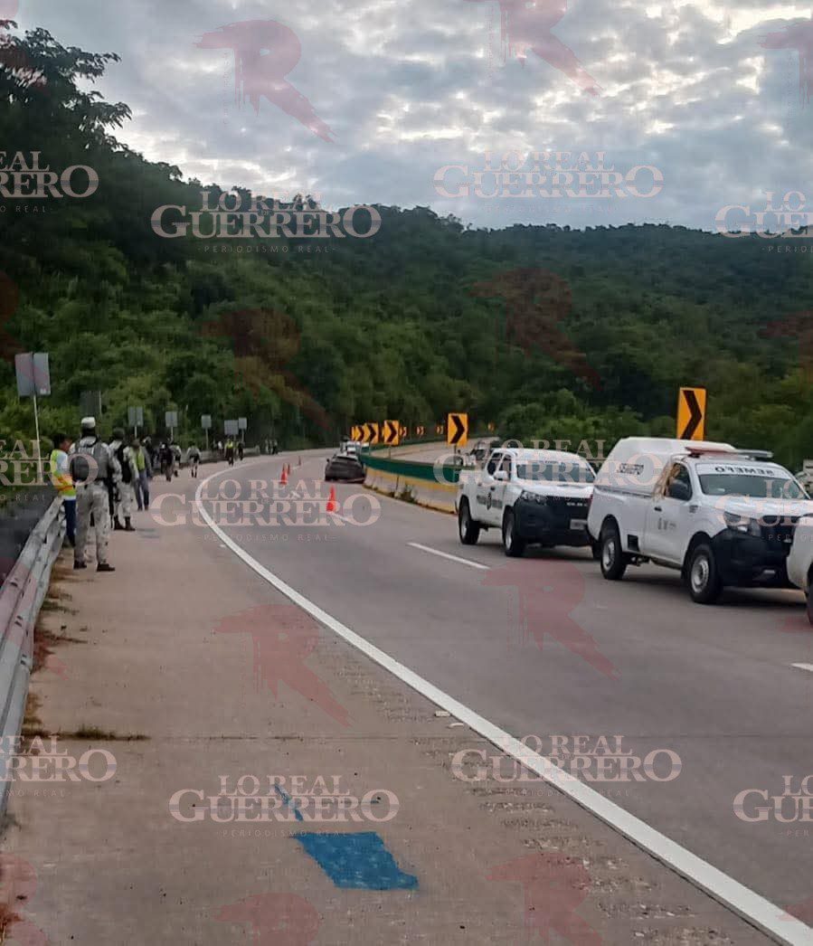 Persiguen y abaten a presunto ladrón de camioneta en la Autopista del Sol