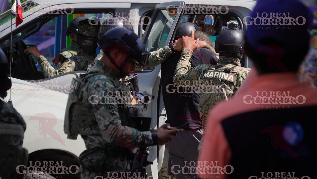 Sicarios atacan a comerciante y son detenidos por la Marina en Acapulco