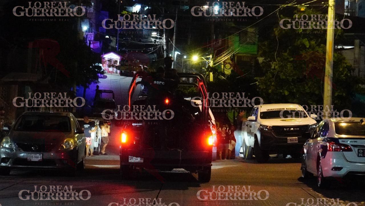 Tres muertos y dos heridos en la colonia Cuauhtémoc de Acapulco