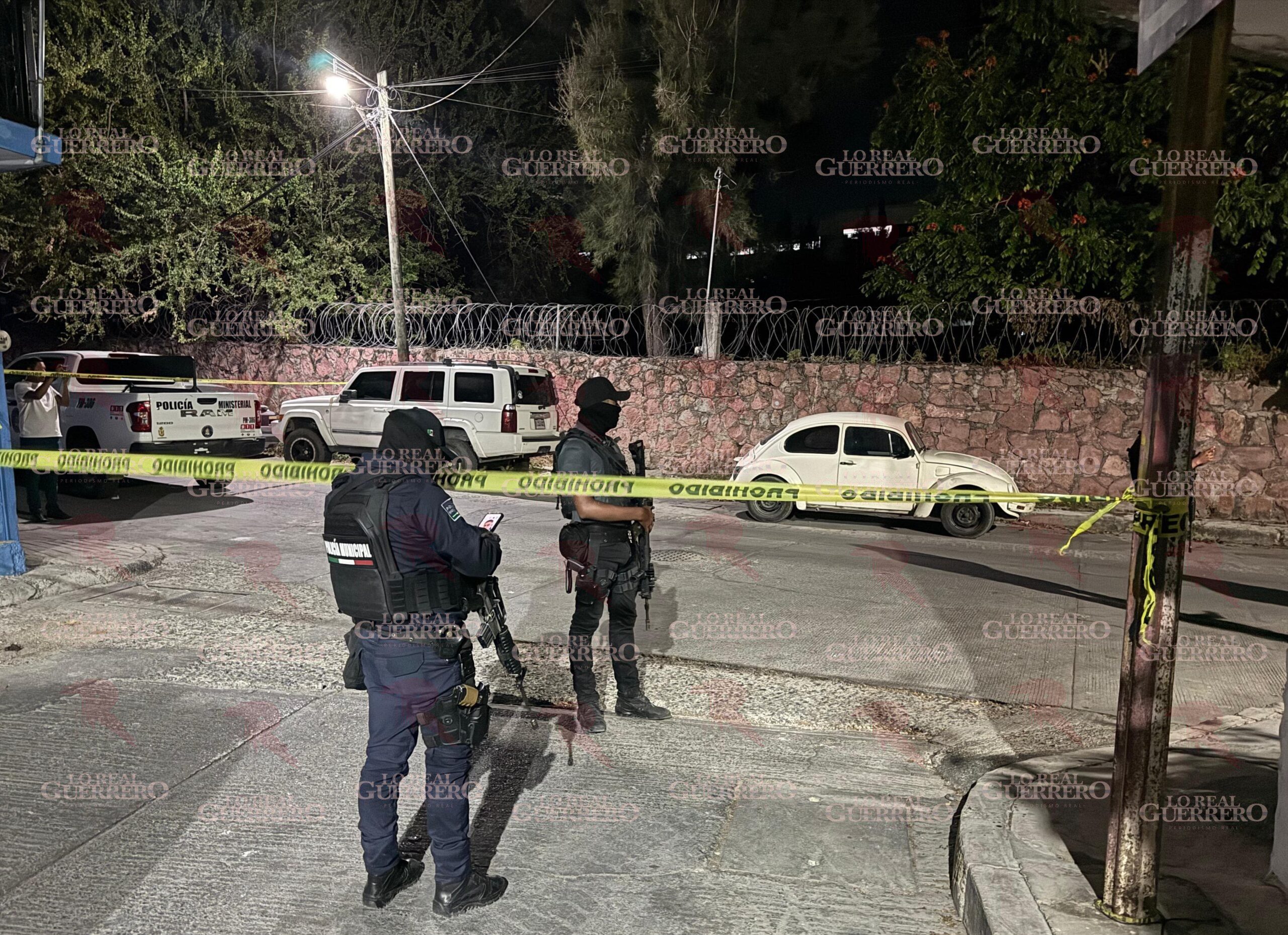Muere hombre que fue baleado junto a su esposa en la colonia del PRI, en Chilpancingo
