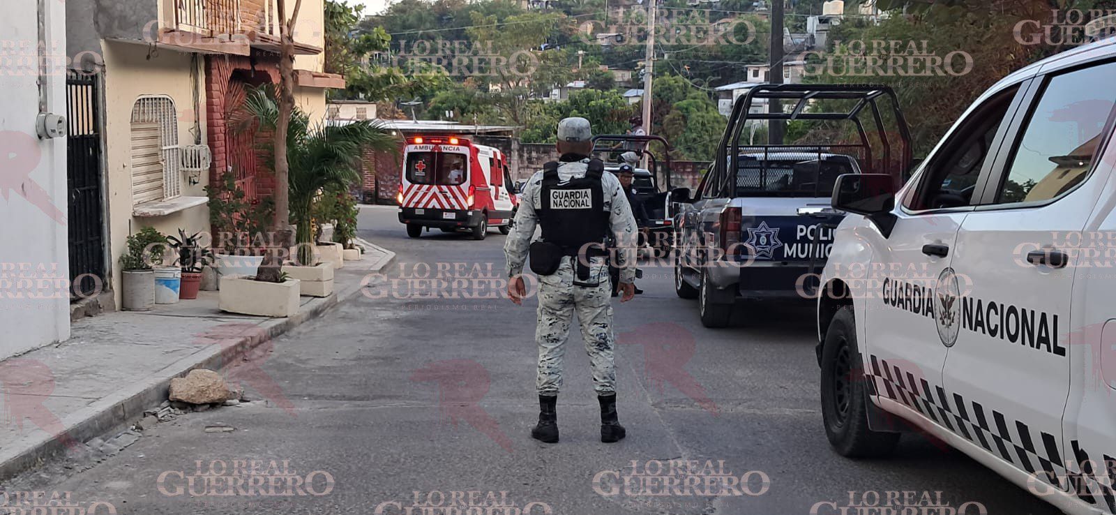 Hieren de bala a sujeto en colonia de la zona conurbada de Acapulco