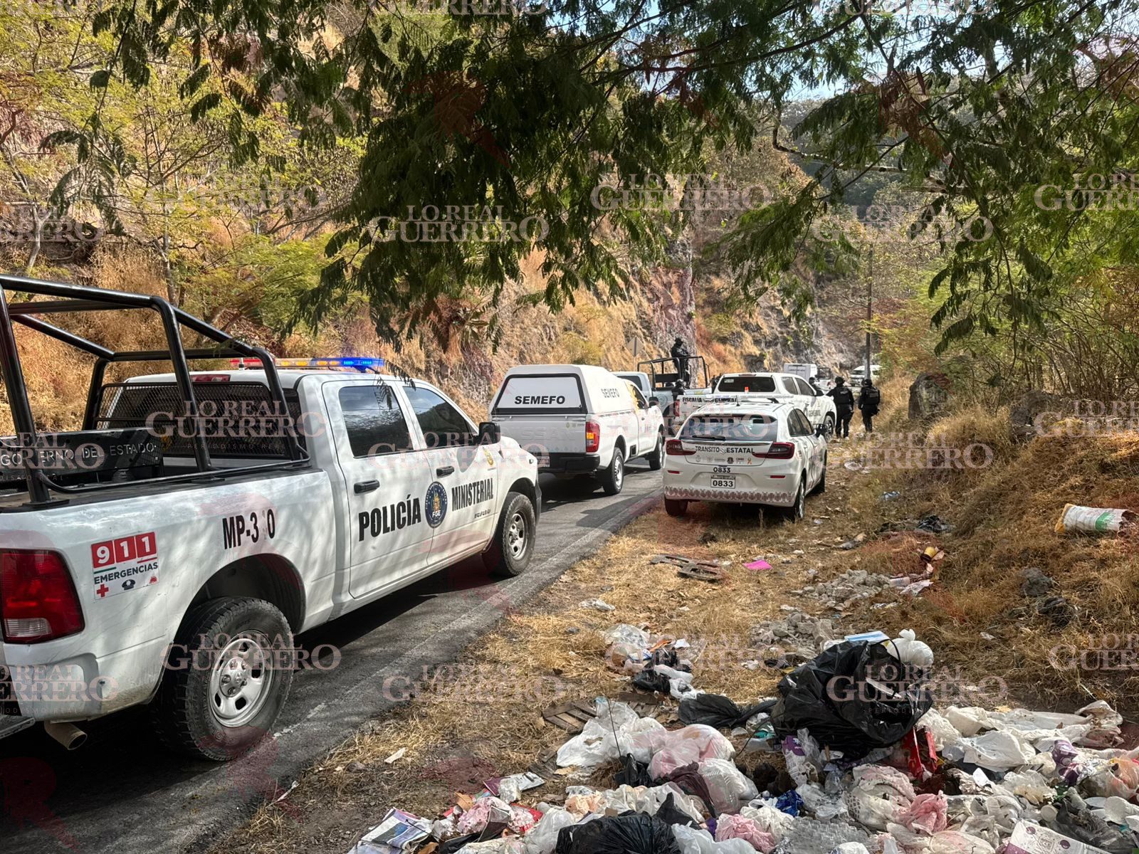 Hallan a joven mujer sin vida a orilla de la carretera federal Chilpancingo-Tixtla; habría sido asesinada por asfixia