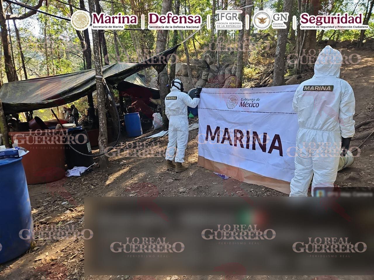 Desmantelan narcolaboratorio en la Costa Grande de Guerrero