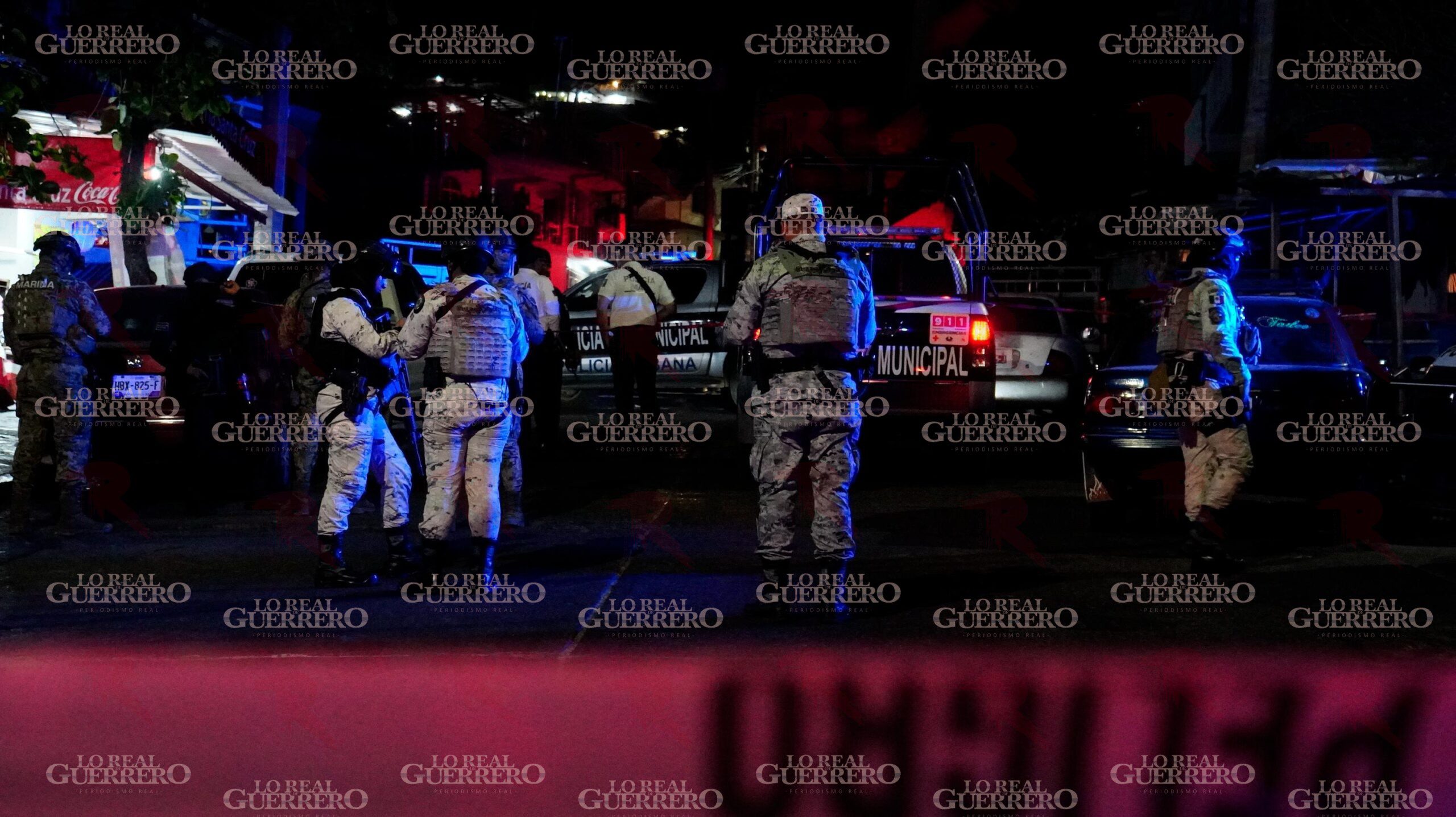 Dos lesionados tras disparos al aire en la colonia Santa Cruz de Acapulco