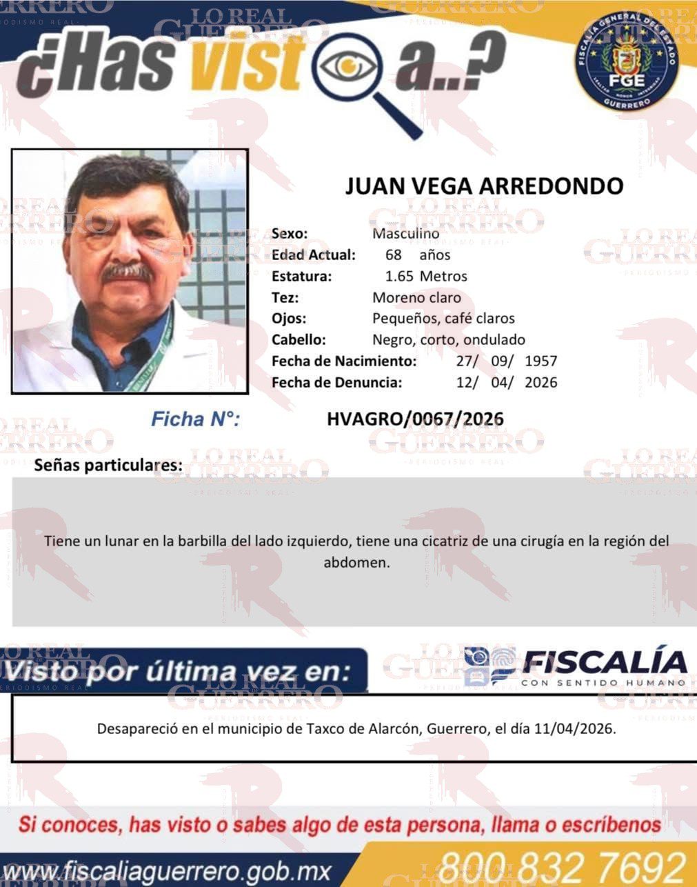 Privan de la libertad a médico, padre del alcalde de Taxco