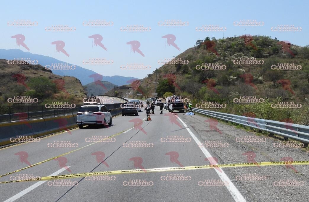 Muere hombre en situación de calle tras ser arrollado en la Autopista del Sol, cerca de Chilpancingo
