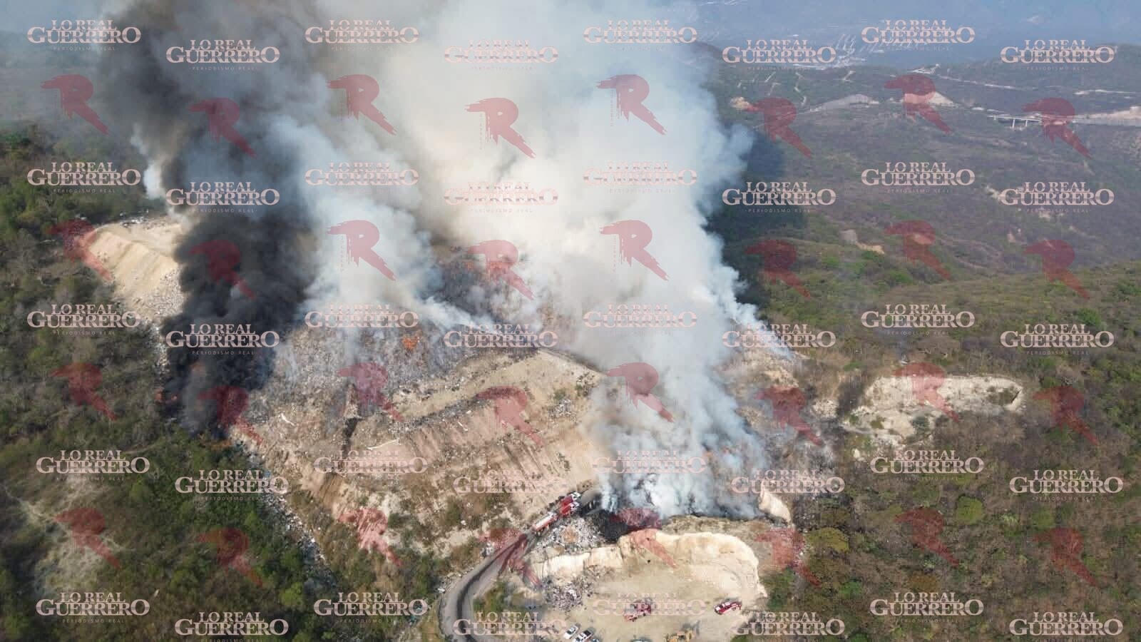 Se extiende por más de siete horas incendio en basurero de Chilpancingo