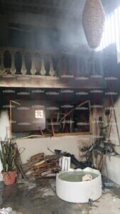 Incendian parcialmente una casa en la colonia Ampliación Miguel de la Madrid