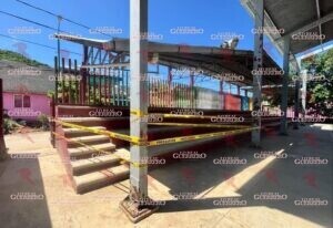 Sismo de 5.2 afectó el techado de una cancha en La Venta