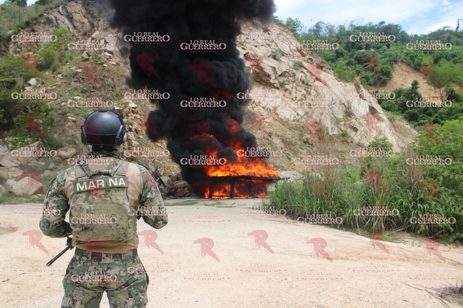 Incineran más de una tonelada y media de cocaína en Acapulco