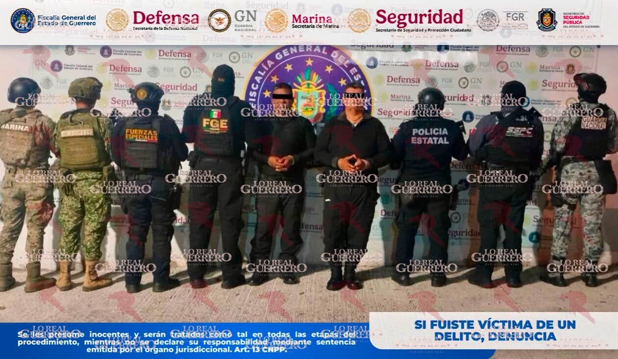 Capturan a dos policías municipales por presunto homicidio en Acapulco