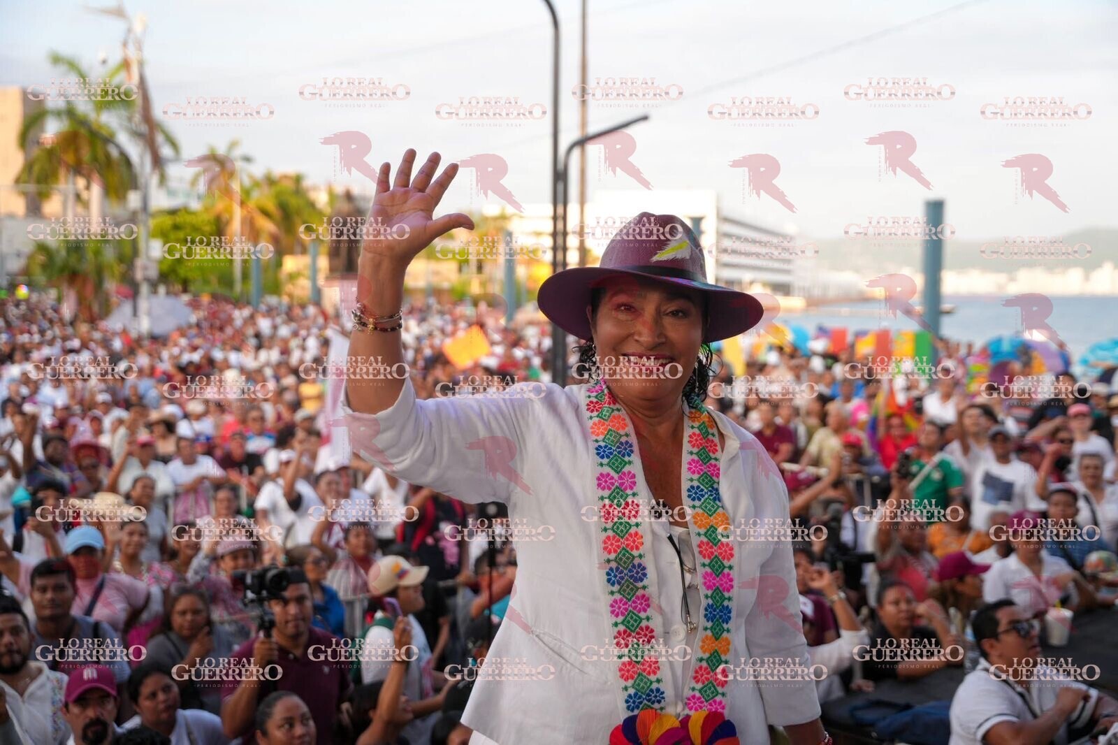 Moviliza Abelina López a miles de guerrerenses en apoyo a Claudia Sheinbaum