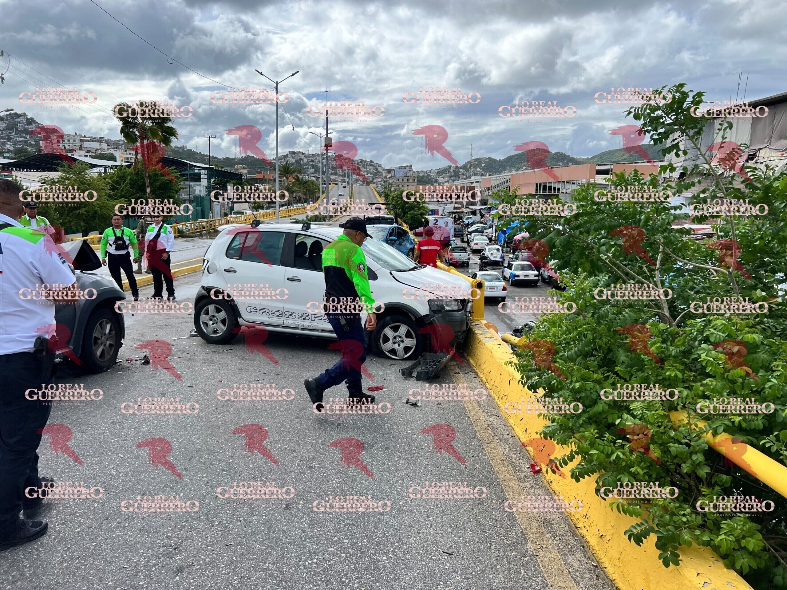 Choque deja tres lesionados en la Vía Rápida de Acapulco