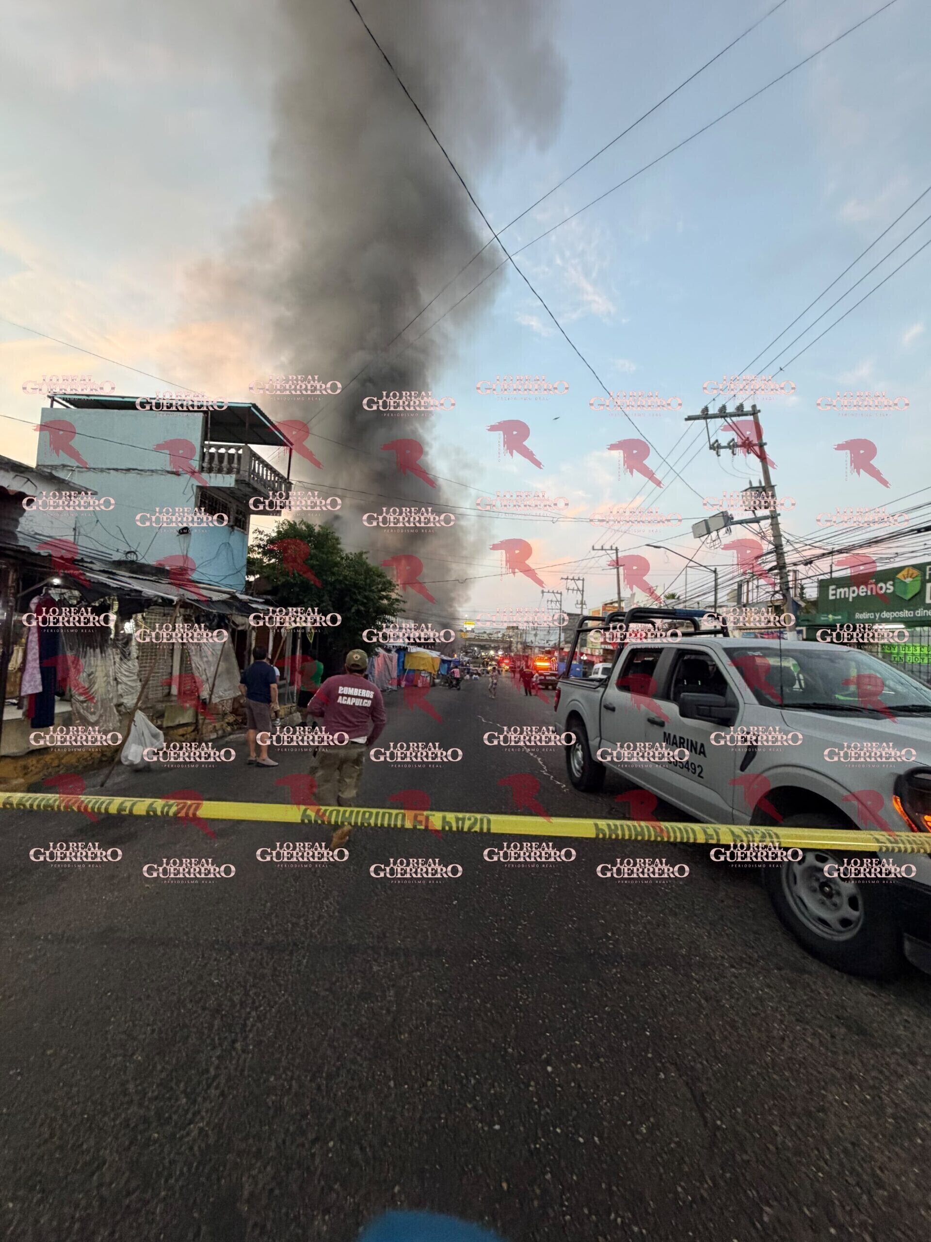 Vuelve a incendiarse el Mercado Central de Acapulco; reportan 90 locales afectados