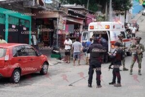 Deja ataque armado dos muertos y tres heridos en la calle 10 de Acapulco