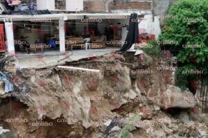 Alertan por riesgo de colapso de viviendas en la colonia Morelos