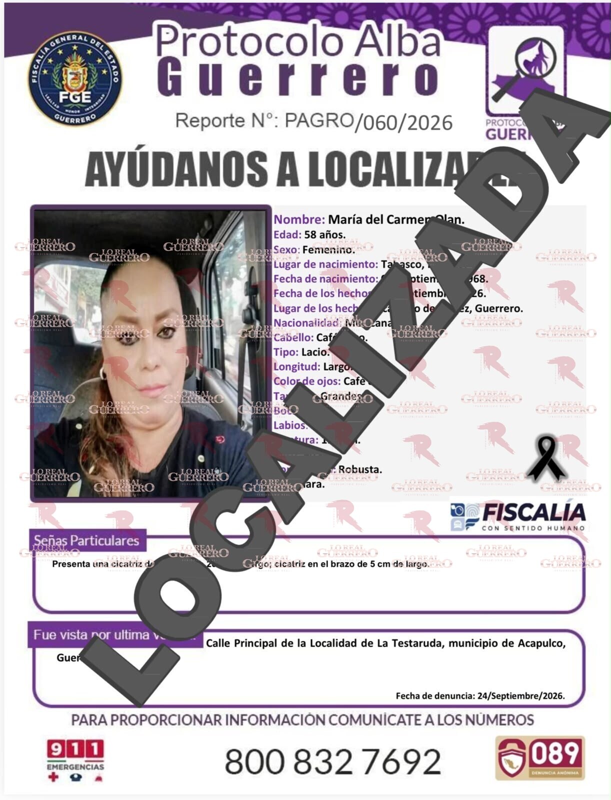 Localizan sin vida a fotógrafa y a su pareja, desaparecidas en Acapulco