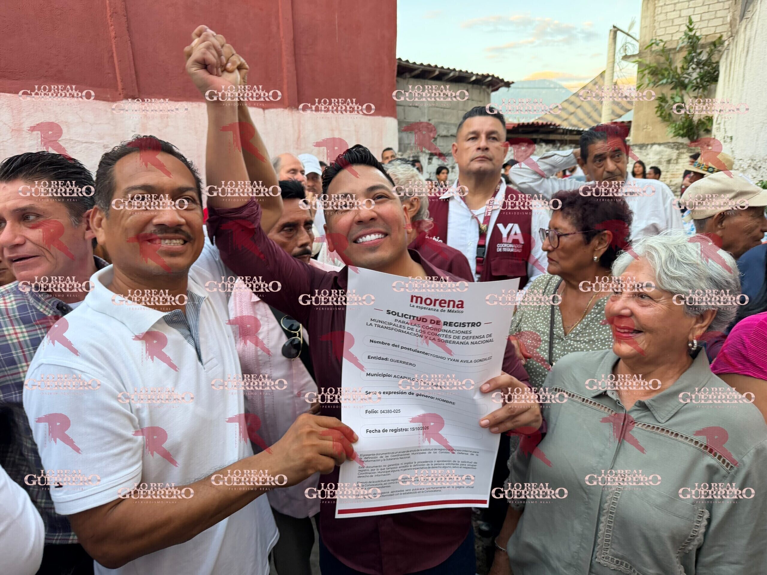 Yoshio Ávila va por la coordinación de Morena en Acapulco; recibe respaldo de decenas de simpatizantes