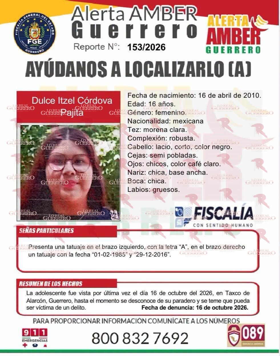 Reportan desaparición de tres adolescentes en Taxco